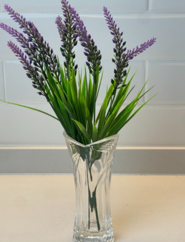 VASO DE VIDRO TULIPA SORTIDO 8CM X18CM - LYOR