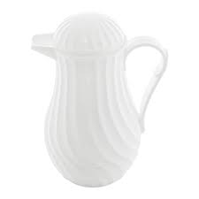 Garrafa Térmica Lyor Twist de Plástico Branca 1L